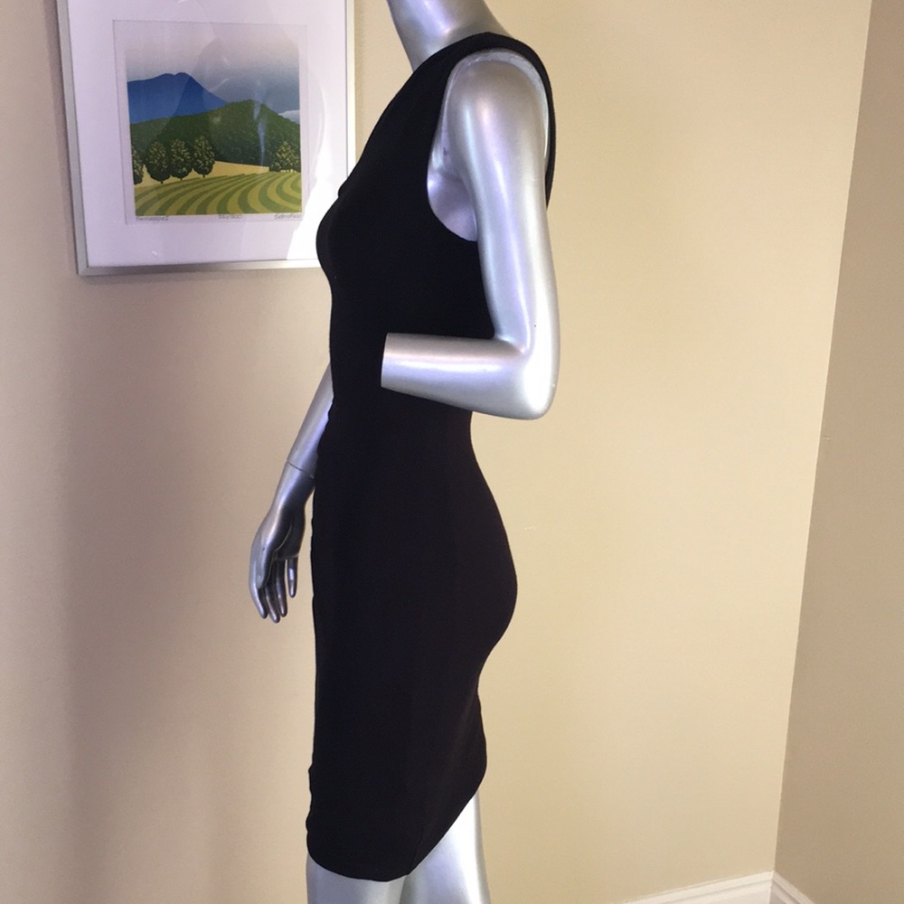 One Shoulder Ruched / Shirred Ruffle Dress - Picture 5 of 13
